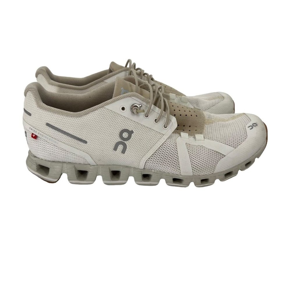 ON Cloud Running Womens Sneaker Shoes White/Beige Size 8.5